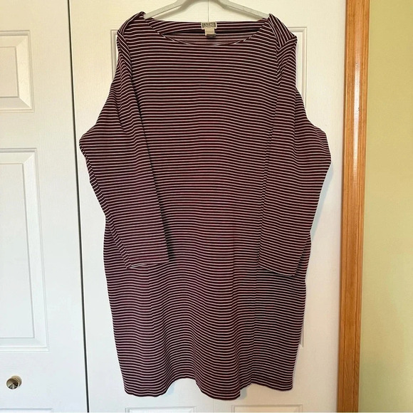 Duluth Trading Company Womens Ponte Pro Stripe Dress - Picture 1 of 6
